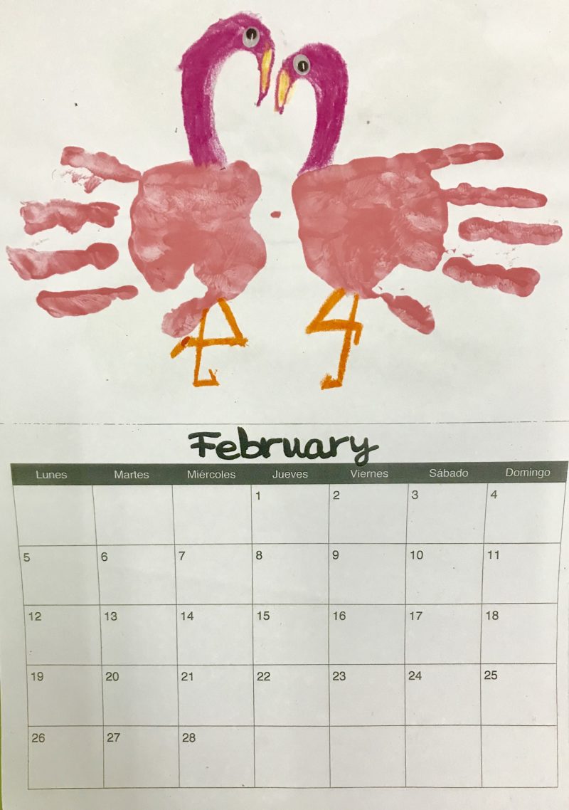 HANDPRINT CALENDAR